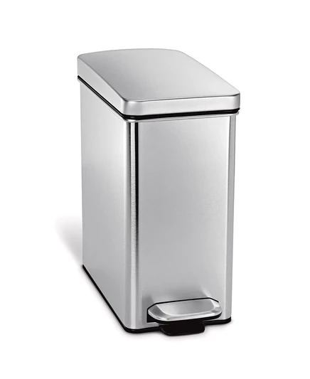 Мусорное ведро SimpleHuman 10 л с мягким закрыванием, серое