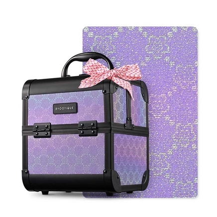 Кейс для косметики Byootique Rococo 2-ярусный, фиолетовый