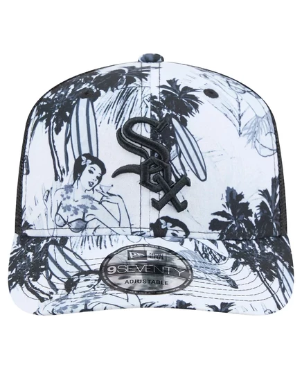 Мужская черная кепка Chicago White Sox Hula Trucker 9SEVENTY с регулируемой посадкой от New Era black