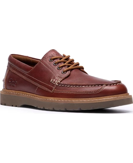 Мужские шнурованные туфли Clarks Weltridge, бежевые