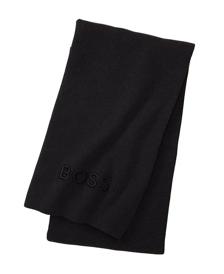 Плед Boss Home Bold Logo, 130×170 см, черный