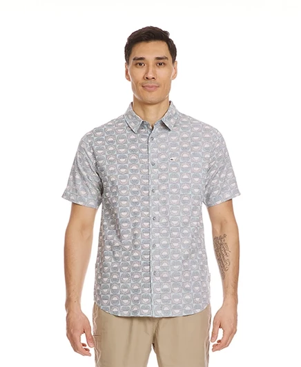 Мужская рубашка Quiksilver Florever, зеленая