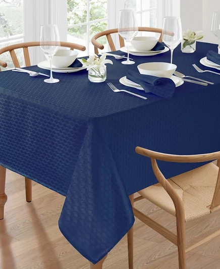 Скатерть Lenox Olivia, синяя, 60 х 120 дюймов
