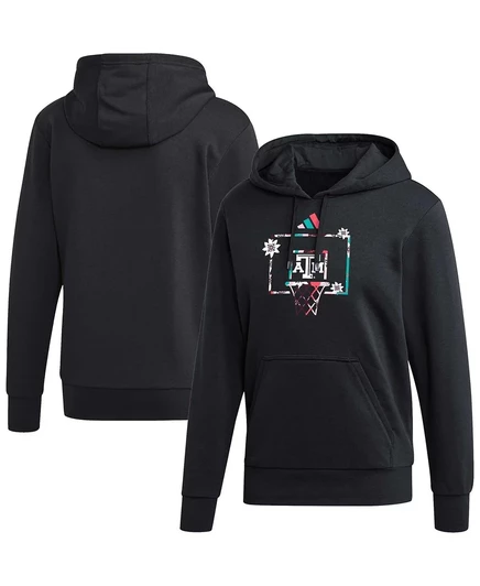 Мужская толстовка-пуловер adidas Black Texas A&M Aggies Honoring Black Excellence с капюшоном black