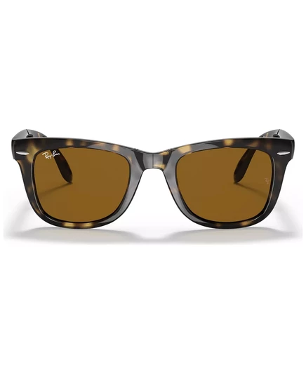 Солнцезащитные очки Ray-Ban, СКЛАДНЫЕ WAYFARER RB4105 polished light havana/brown