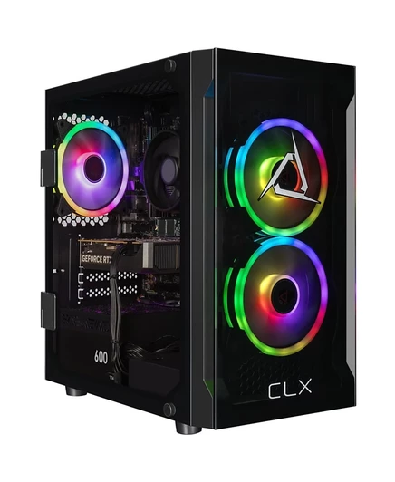 Игровой ПК CLX Ryzen 5 8400F, 16 ГБ, RTX 5050, 1 ТБ, черный