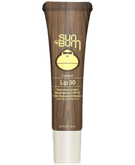 Солнцезащитный бальзам для губ Sun Bum SPF 30 - Кокосовый, 0,5 унции, без цвета