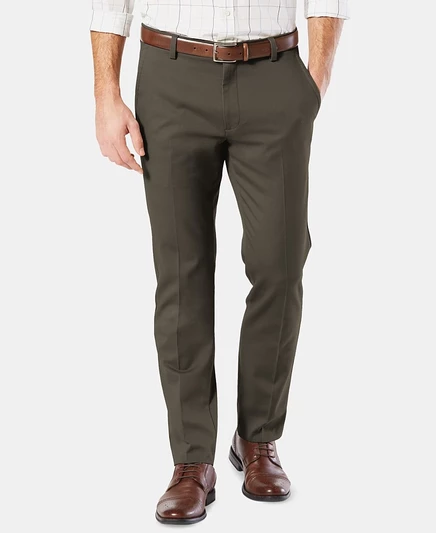 Мужские брюки Dockers Easy Slim узкие эластичные, зеленые