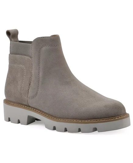  Женские ботильоны Челси на плоской подошве со стеклянными выступами sand suede