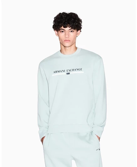 Мужской свитшот AX Armani Exchange Center Graphic, синий