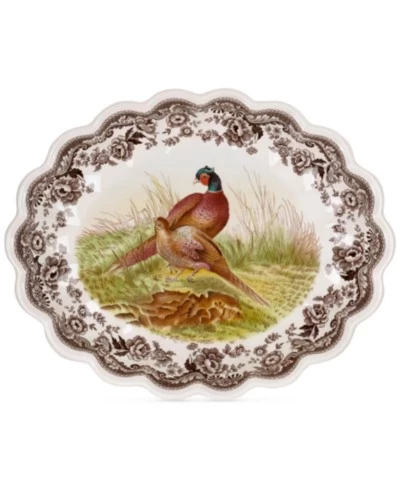 Овальное блюдо Spode Woodland Pheasant, 37 см