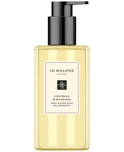 Средство для мытья тела и рук Jo Malone London с лаймом, базиликом и мандарином, 8,5 унций без цвета