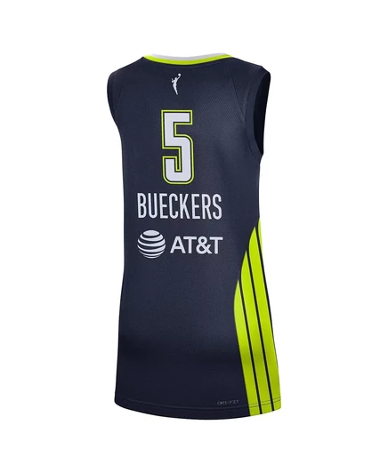 Мужская и женская майка Nike Paige Bueckers Navy Dallas Wings 2025 года, выпущенная на драфте WNBA Explorer, Victory Player. navy