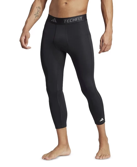 Мужские компрессионные тайтсы Adidas Techfit 3/4, черные
