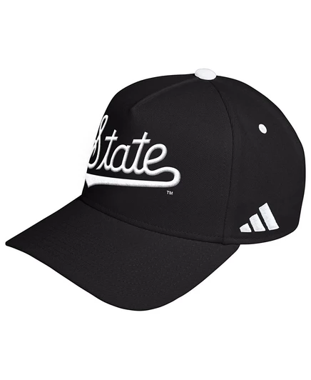 Унисекс кепка Adidas Mississippi State Bulldogs A-Frame, черная