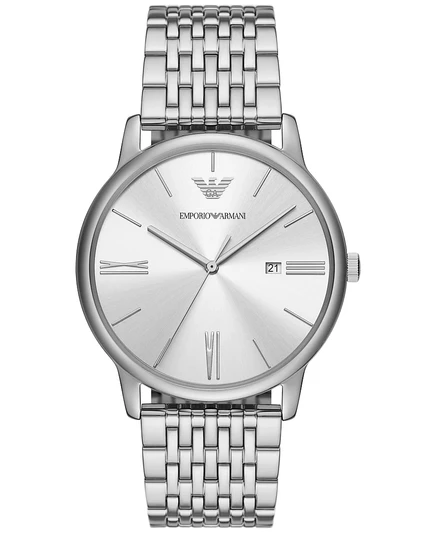 Мужские наручные часы Emporio Armani 42 мм, серебристые