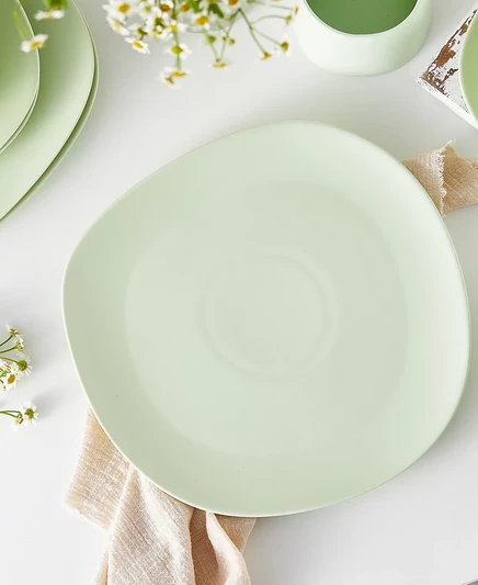 Фарфоровые обеденные тарелки Stone Lain Delilah, набор из 6 штук lime green