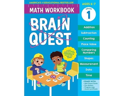 Рабочая тетрадь Brain Quest: математика, 1 класс