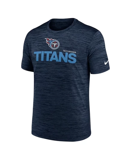 Мужская темно-синяя футболка Nike Tennessee Titans Blitz Velocity Modern Performance от Nike navy