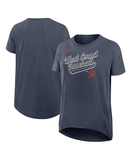 Женская футболка Nike LA Dodgers City Connect, антрацитовая