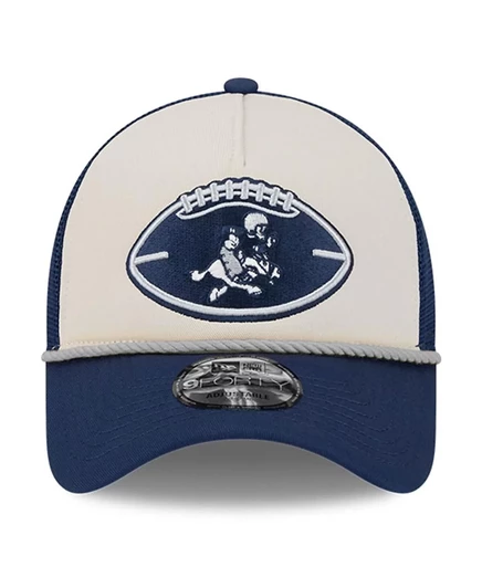 Мужская кепка Stone/Navy Dallas Cowboys А-образной формы 940 с регулируемой посадкой. stone, navy