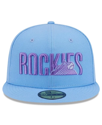 Мужская светло-голубая кепка New Era из коллекции Colorado Rockies 2025 City Connect Fan Pack 59 размера 