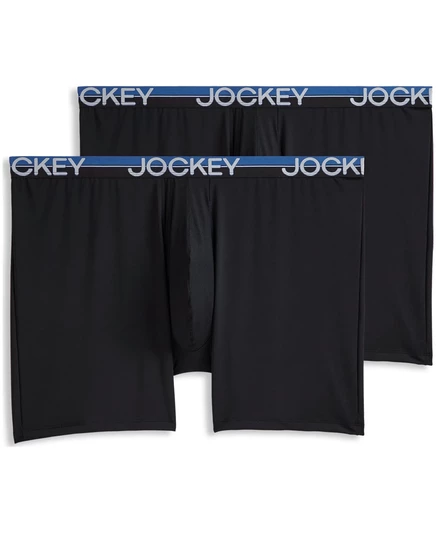 Мужские трусы-боксеры Jockey Infinite Cool длинные, 2 шт., черные