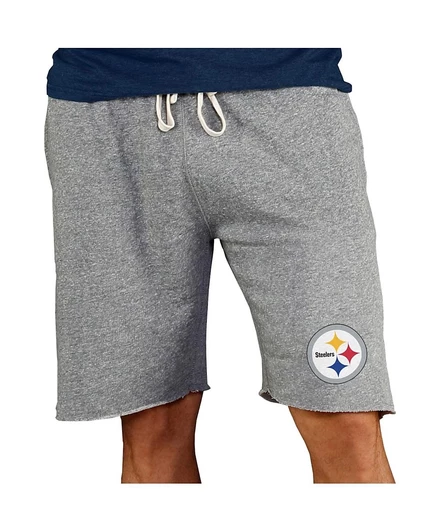 Мужские шорты Concepts Sport Mainstream Terry Pittsburgh Steelers, серые
