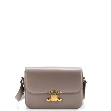 Женская сумка Pre-Owned Celine Triomphe, коричневая