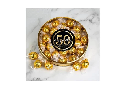 Набор Just Candy на 50 лет с трюфелями Lindt, белый