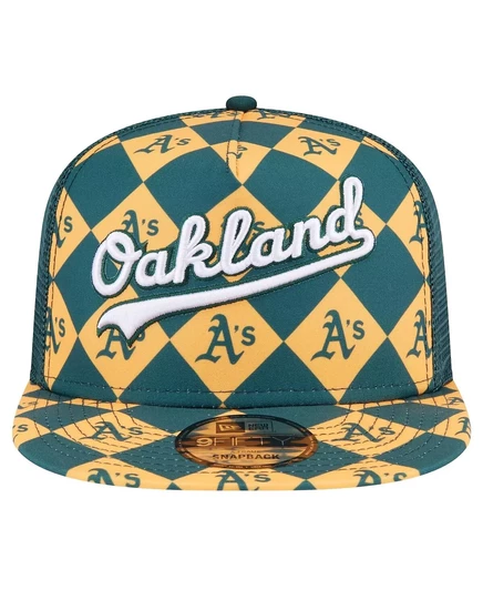 Мужская бейсболка New Era Oakland Athletics 9FIFTY, зеленая