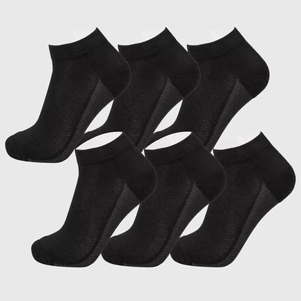 Alpine Swiss Men's Athletic Performance Low Cut Ankle Socks Cotton Multipack Sock black