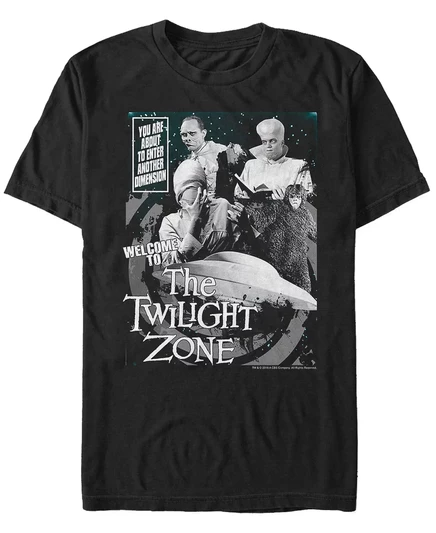 Мужская футболка с коротким рукавом Fifth Sun Twilight Zone CBS, вступающая в другое измерение black