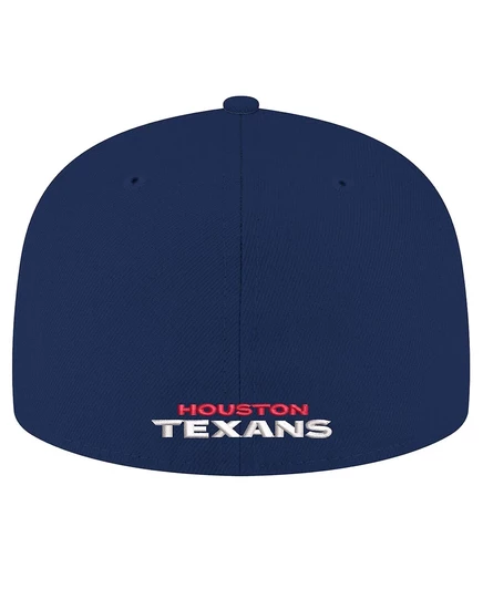 Мужская темно-синяя шляпа New Era Houston Texans безупречного кроя 59-го размера. navy