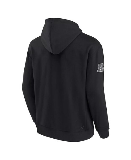 Мужской черный пуловер Fanatics Las Vegas Raiders Elements Pace флисовый с капюшоном black