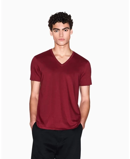 Мужская футболка AX Armani Exchange V-образная, разноцветная