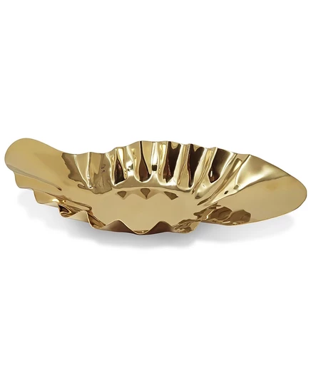 Блюдо Classic Touch Hammered Wavy, золотое