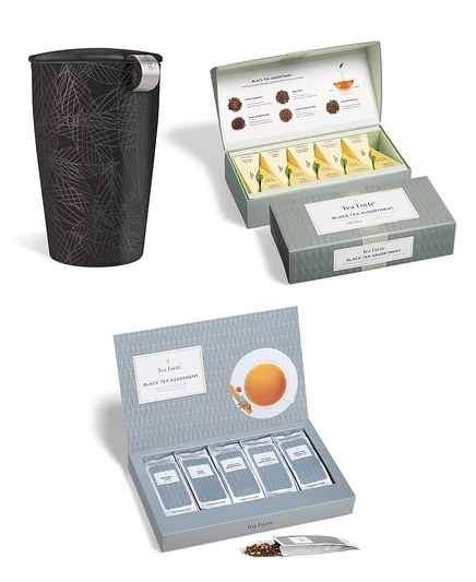 Набор черного чая Tea Forte, 3 предмета