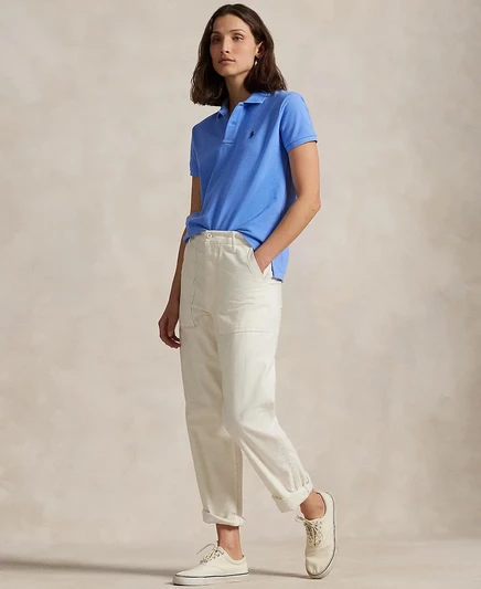 Женское поло Polo Ralph Lauren Classic-Fit, голубое