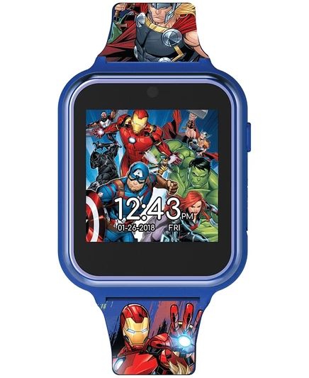 Умные часы Accutime Kid's Avengers с силиконовым ремешком и сенсорным экраном 46x41 мм