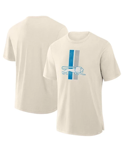 Мужская футболка Fanatics Detroit Lions Slub, кремовая