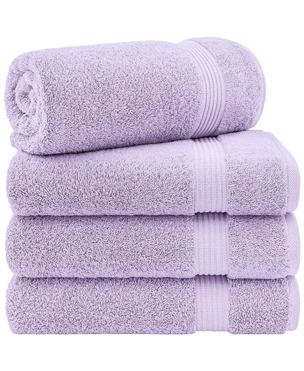 Полотенца American Soft Linen Bekos, 4 шт., фиолетовые