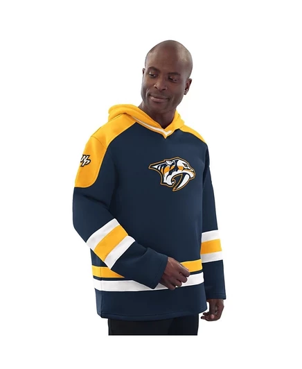 Мужское худи Starter Nashville Predators, темно-синее/золотистое
