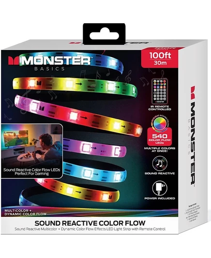 LED-лента Monster Cable RGB+IC 30,5 м с ИК-пультом, белая