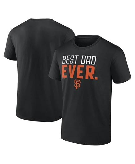 Мужская черная футболка Fanatics Mto Label от San Francisco Giants Best Dad Ever  black
