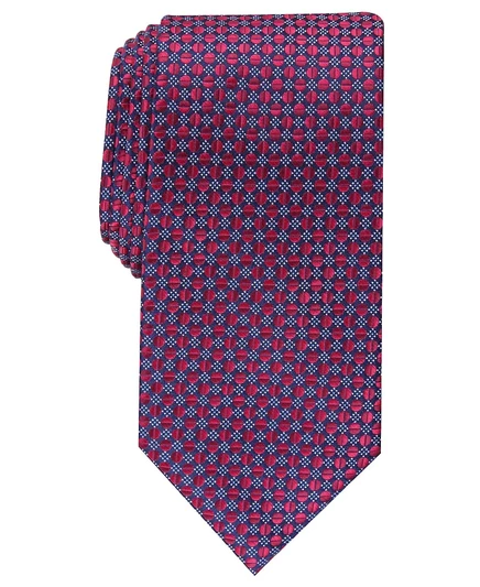 Мужской галстук Perry Ellis Dexter Neat 8,3 см, красный
