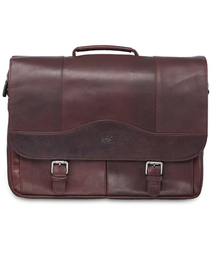 Мужской портфель Mancini Buffalo Collection для ноутбука до 15,6″, коричневый