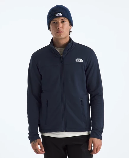 Мужская куртка The North Face с сеткой Cedar Trail Grid на молнии синего цвета