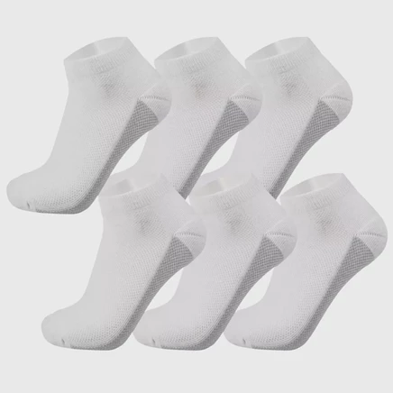 Alpine Swiss Men's Athletic Performance Low Cut Ankle Socks Cotton Multipack Sock white