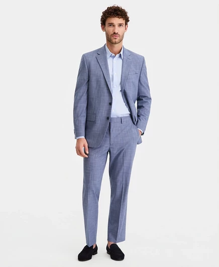Мужской костюм Perry Ellis Portfolio Modern-Fit, синий